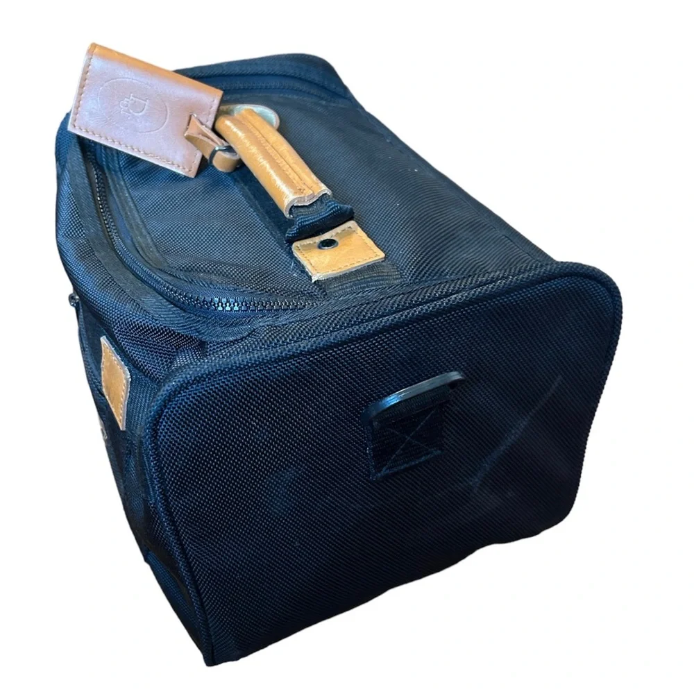 Vtg 80s Christian DIOR Duffle Travel Camera Bag Overnight Tote - Picture 12 of 12